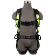 Safewaze FS377-2X Wind & Tower Construction Harness: Alu 3D, Alu QC Chest, Alu FD, TB Legs, 2X