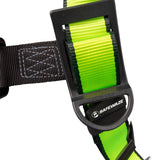 Safewaze FS377-2X Wind & Tower Construction Harness: Alu 3D, Alu QC Chest, Alu FD, TB Legs, 2X - 3