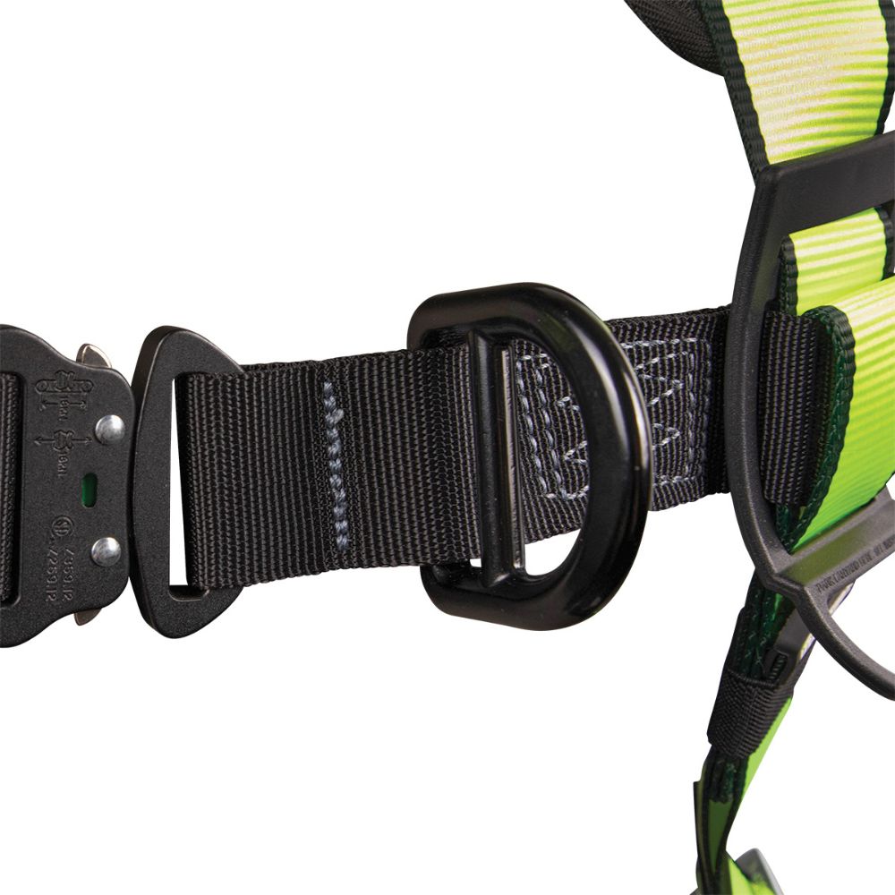 Safewaze FS377-2X Wind & Tower Construction Harness: Alu 3D, Alu QC Chest, Alu FD, TB Legs, 2X - 4