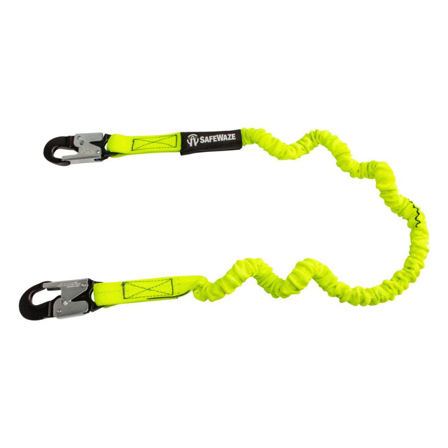 Safewaze FS590-ALU PRO 6' Stretch Internal Energy Absorbing Lanyard: Alu Snap Hook