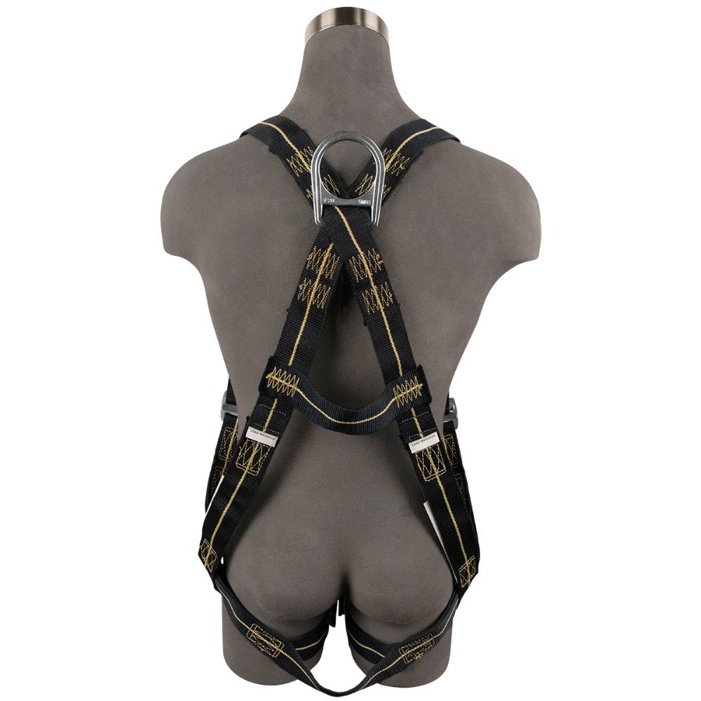 Safewaze FS77325-FR-2X Welding Full Body Harness: 1D, Aramid Web, MB Chest/Legs, 2X - 2