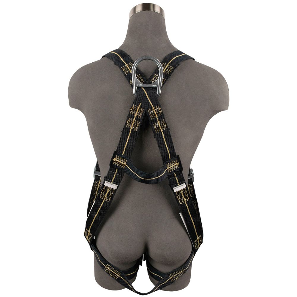 Safewaze FS77325-FR-2X Welding Full Body Harness: 1D, Aramid Web, MB Chest/Legs, 2X - 2