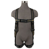 Safewaze FS77325-FR-3X Welding Full Body Harness: 1D, Aramid Web, MB Chest/Legs, 3X