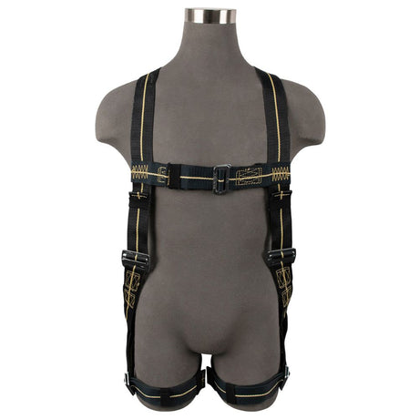 Safewaze FS77325-FR-L Welding Full Body Harness: 1D, KevlarÃ‚Â® Web, Mb Chest, Mb Legs