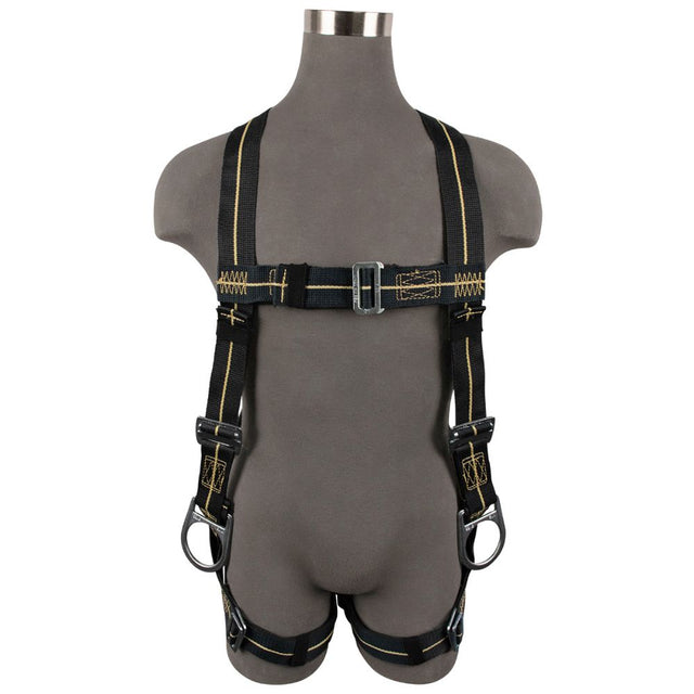 Safewaze FS77326-FR-2X Welding Full Body Harness: 3D, Aramid Web, MB Chest/Legs, 2X