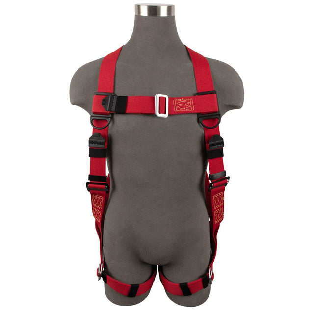 Safewaze FS77425-WE-S/M Welding Full Body Harness: 1D, Mb Chest, Mb Legs