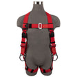 Safewaze FS77426-WE-2X Welding Full Body Harness: 3D, MB Chest/Legs, 2X