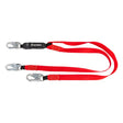 Safewaze FS77430-WE-DL Welding 6' Energy Absorbing Lanyard: Dual Leg, Snap Hooks