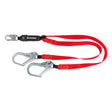 Safewaze FS77435-WE-DL Welding 6' Energy Absorbing Lanyard: Dual Leg, Rebar Hooks