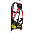 Safewaze FS77635-OD-2X Oil & Gas Full Body Harness: 1D, Derrick Belt, Alu QC Chest, FD, TB Legs, 2X