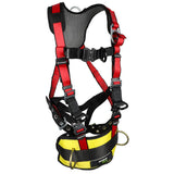 Safewaze FS77635-OD-2X Oil & Gas Full Body Harness: 1D, Derrick Belt, Alu QC Chest, FD, TB Legs, 2X - 2