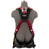 Safewaze FS77635-OD-2X Oil & Gas Full Body Harness: 1D, Derrick Belt, Alu QC Chest, FD, TB Legs, 2X - 4