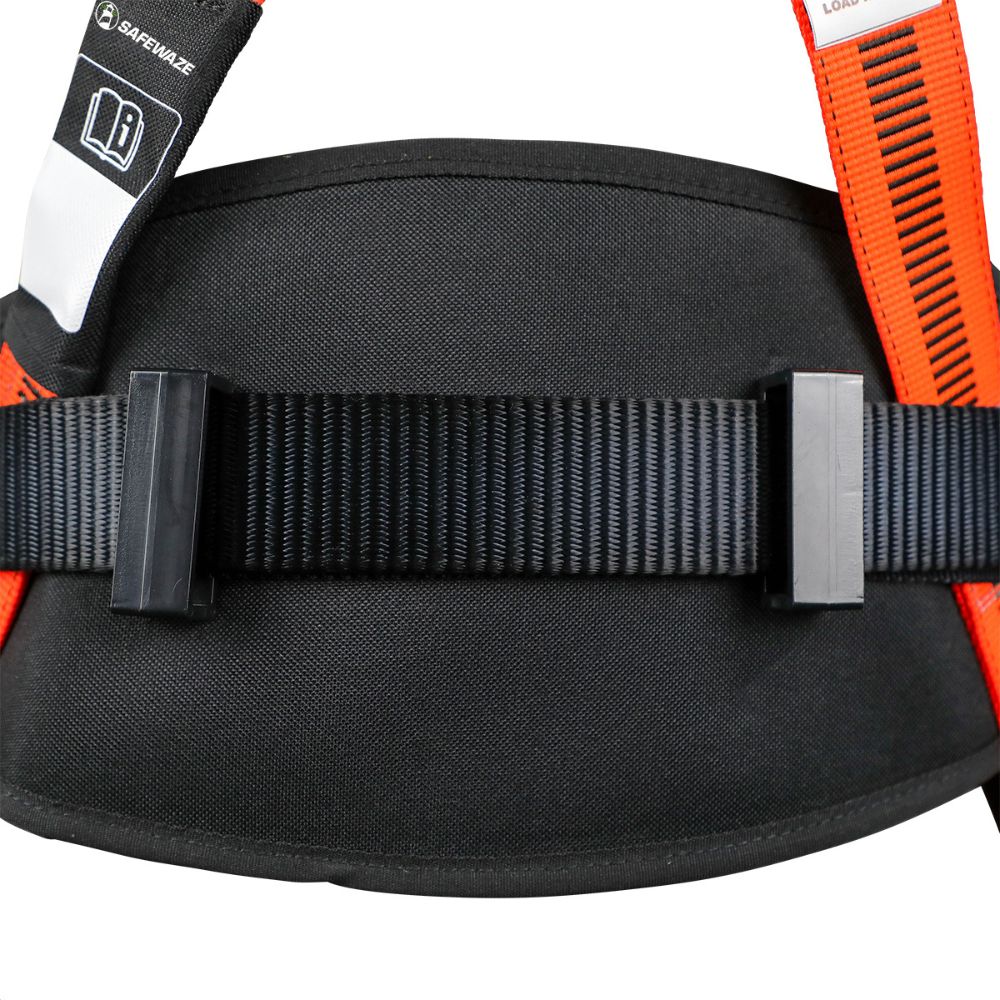 Safewaze FS99160-E-M V-Line Construction Harness: 3D, Mb Chest, Tb Legs - 3