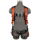 Safewaze FS99160-EFD-2X V-Line Construction Harness: 3D, MB Chest, FD, TB Legs, 2X