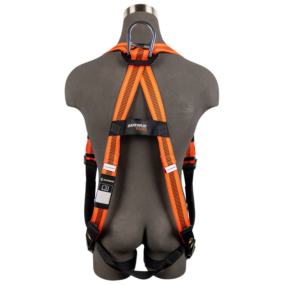 Safewaze FS99185-E-QC V-Line Full Body Harness: Universal, 1D, QC Chest, TB Legs, Universal - 2