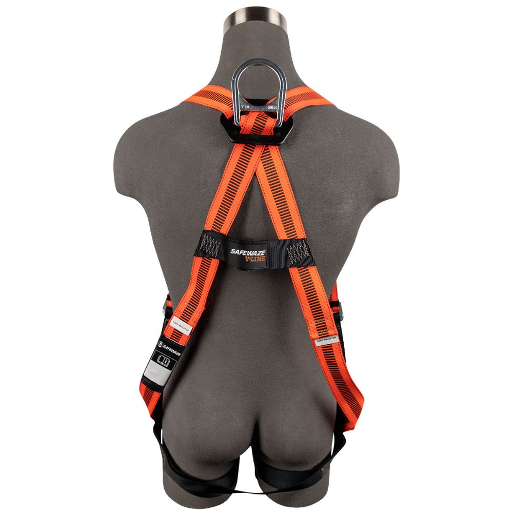 Safewaze FS99280-E V-Line Full Body Harness: Universal, 1D, Mb Chest, Mb Legs - 2