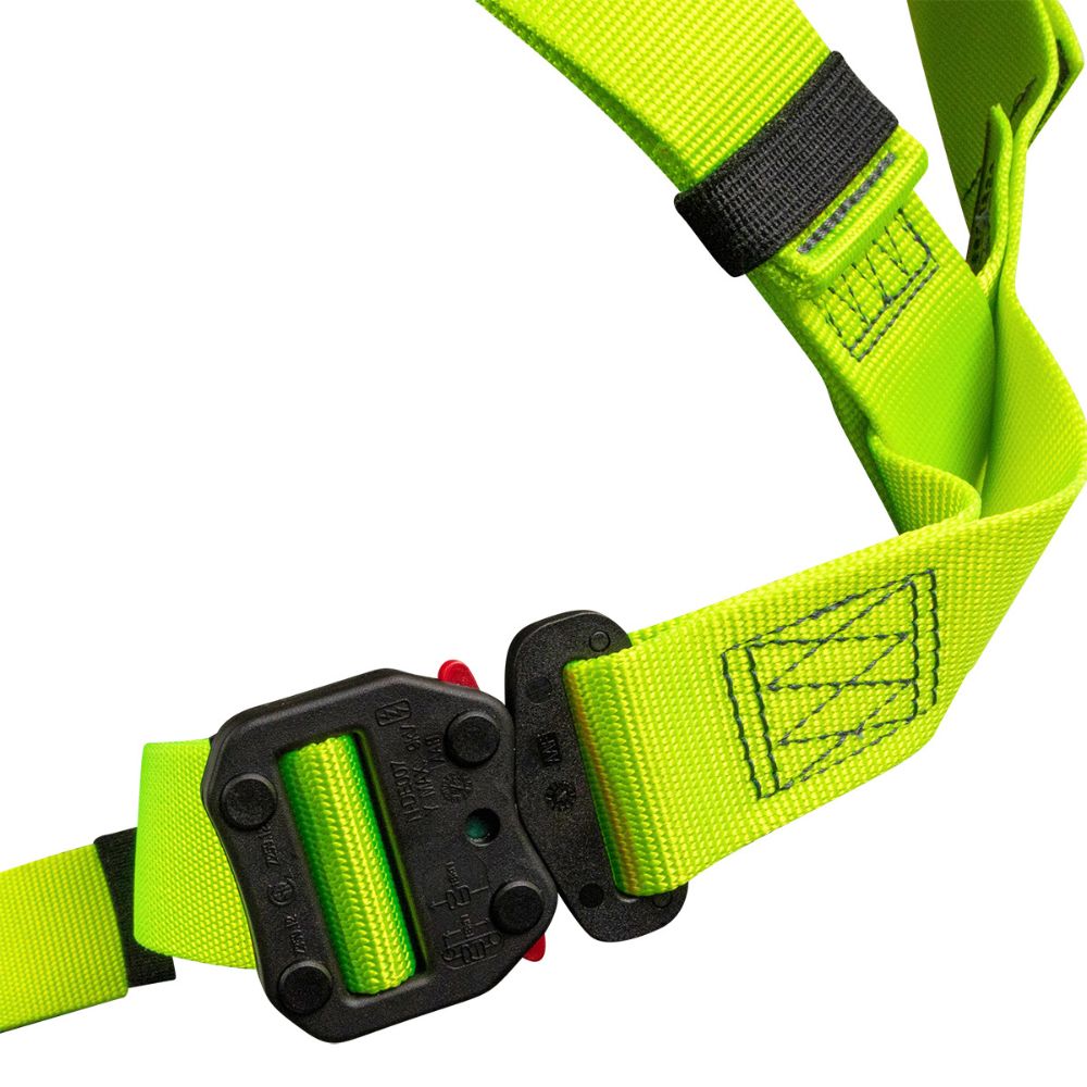 Safewaze SW77125-UTQC-2X Arc Flash Full Body Harness: DE 1D, Soft Sternal Loop, DE MB Torso, DE QC Legs, 2X - 6