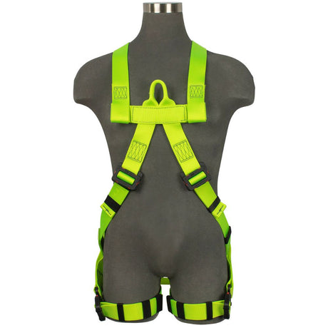 Safewaze SW77125-UTQC-SL-2X Arc Flash Full Body Harness: Soft Dorsal & Sternal Loop, DE MB Torso, DE QC Legs, 2X