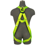 Safewaze SW77125-UTQC-SL-2X Arc Flash Full Body Harness: Soft Dorsal & Sternal Loop, DE MB Torso, DE QC Legs, 2X - 2