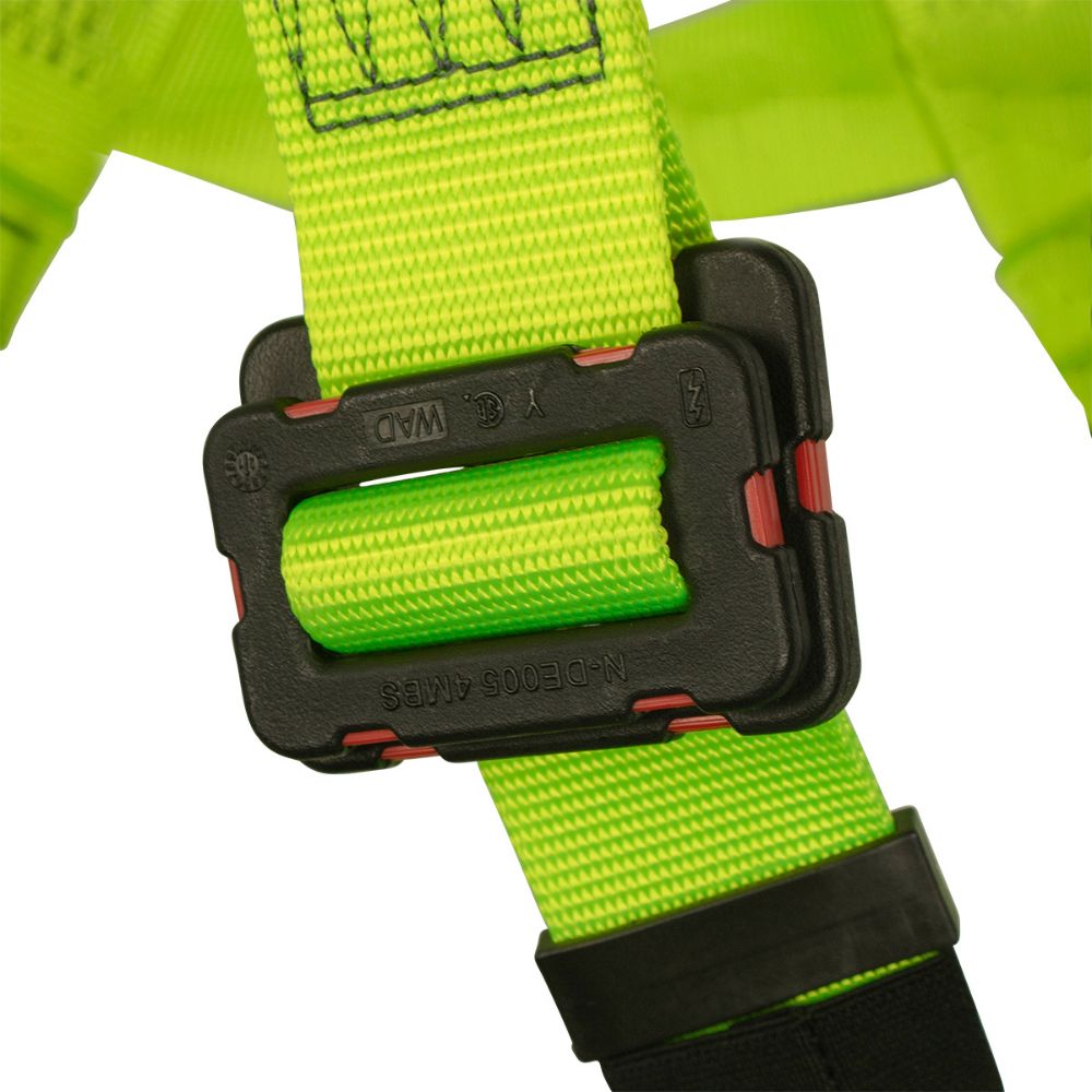 Safewaze SW77125-UTQC-SL-2X Arc Flash Full Body Harness: Soft Dorsal & Sternal Loop, DE MB Torso, DE QC Legs, 2X - 5