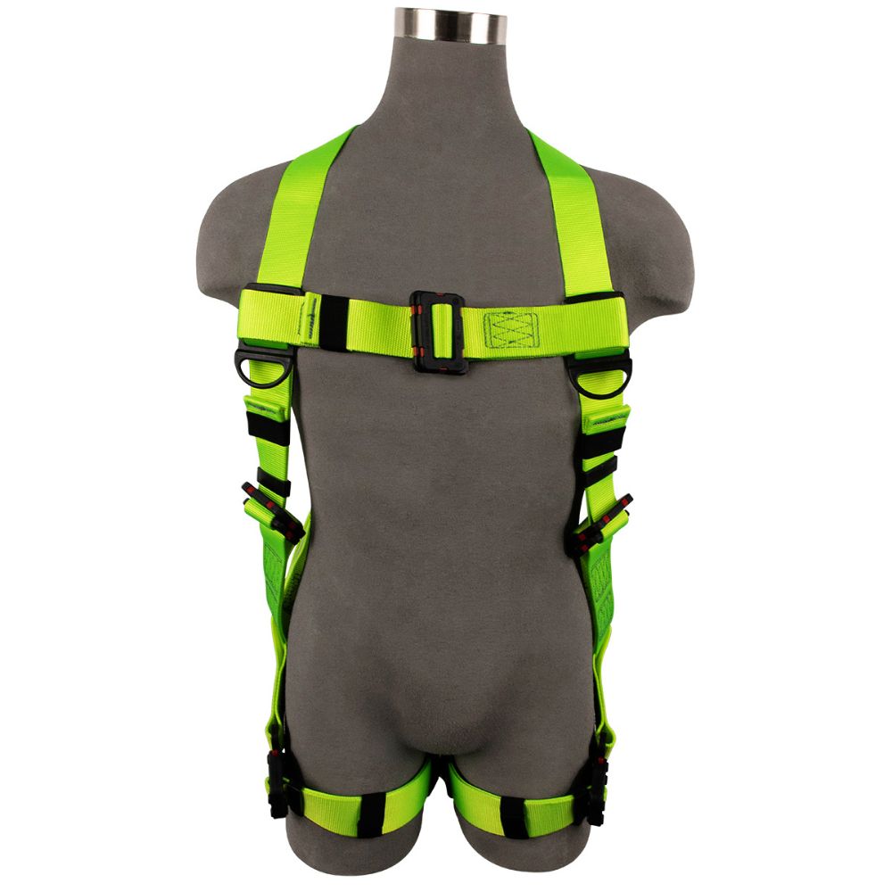 Safewaze SW77225-UT2QCSL-2X Arc Flash Full Body Harness: Soft Loop, 1D, DE MB Torso, DE QC Chest/Legs, 2X