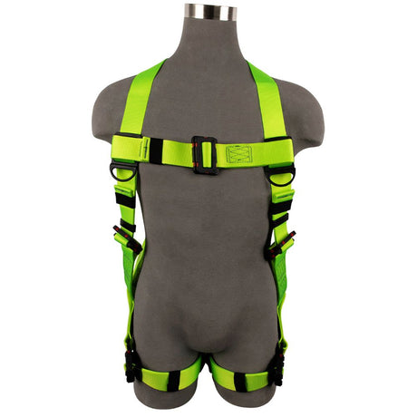 Safewaze SW77225-UT2QCSL-L/XL Arc Flash Full Body Harness: Soft Loop, 1D, DE MB Torso, DE QC Chest/Legs, L/XL