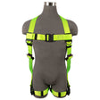 Safewaze SW77225-UT3QC-2X Arc Flash Full Body Harness: DE 1D, DE MB Torso, DE QC Chest/Legs, 2X