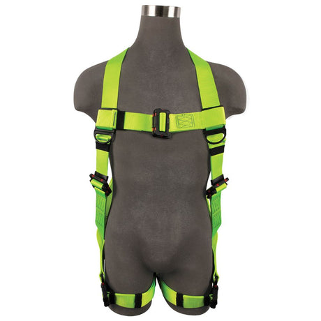 Safewaze SW77225-UTQC-2X Arc Flash Full Body Harness: DE 1D, DE MB Torso, DE MB Chest, DE QC Legs, 2X