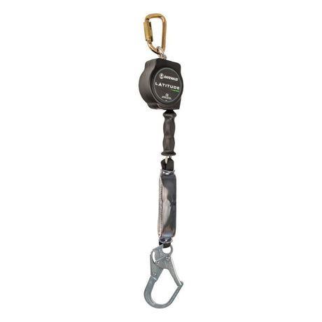 Safewaze SW8008-10-RBH Latitude HD 10' Single Cable SRL: Carabiner, Rebar Hook