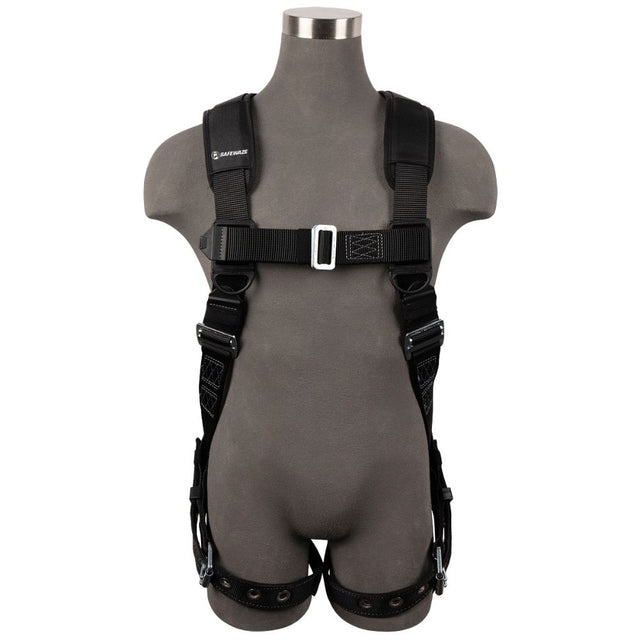 Safewaze SW99280-HW-3X/4X Heavyweight Full Body Harness: 1D, MB Chest, TB Legs, 3X/4X