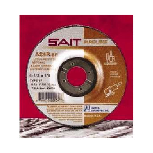 Sait 22030 4-1/2" x 1/8" x 7/8" Pipeline Cutting/Grinding