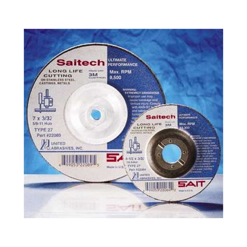 Sait 22099 9" x 1/8" 5/8-11 Stainless Cutting Wheel