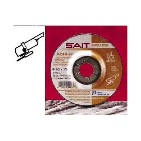 Sait 22130 4-1/2" X1/8" X 5/8-11 Pipeline Grinding/Cutting Wheel