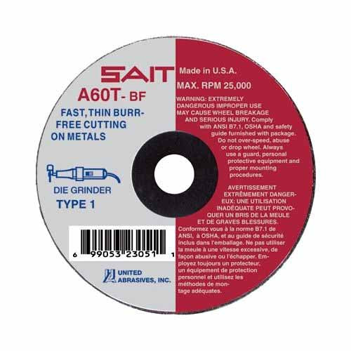 Sait 23013 2" X .035" X 1/4" A60T Cutoff Wheel