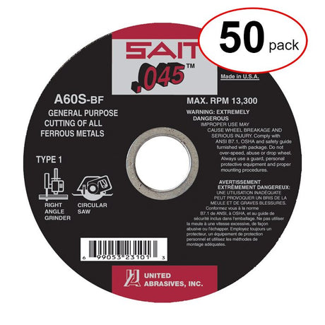 Sait 23101 - 4-1/2"X .045"X 7/8" A60  (12-0096) -  (50Pack)