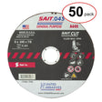 Sait 23106 Type A60S 1 6" x .045" x 7/8" Aluminum Oxide Metal Cut-Off Wheel (50PK)