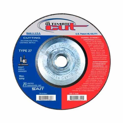 Sait 23321 4-1/2" X .045" X 5/8"-11 Type 27 Ult. Cutoff Wheel