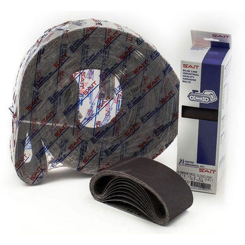 Sait 60260 Quick Ship 1" x 21" 120 Grit, Shrink-Wrapped Belt