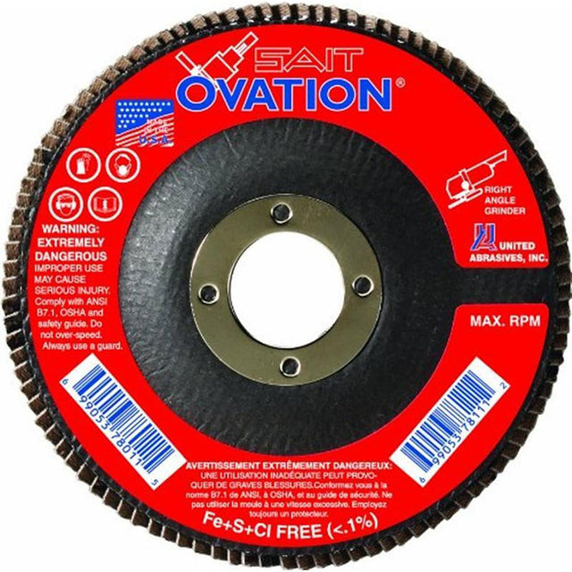 Sait 78136 6" X 5/8-11 Ovation Flap Disc (40G)