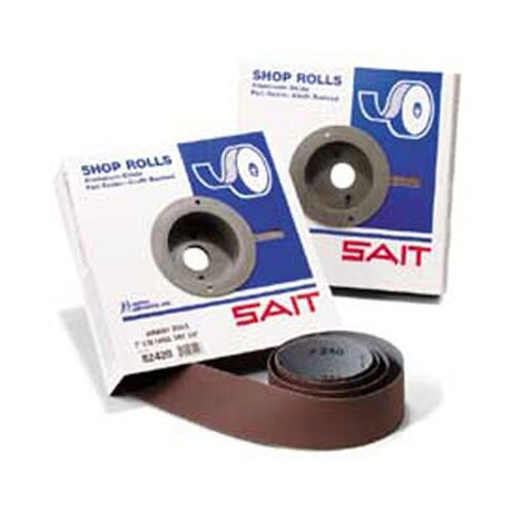 Sait 81206 1-1/2" X 50 Yrds 120G Aluminum Oxide Handy Shop Paper Roll, 1 Pack