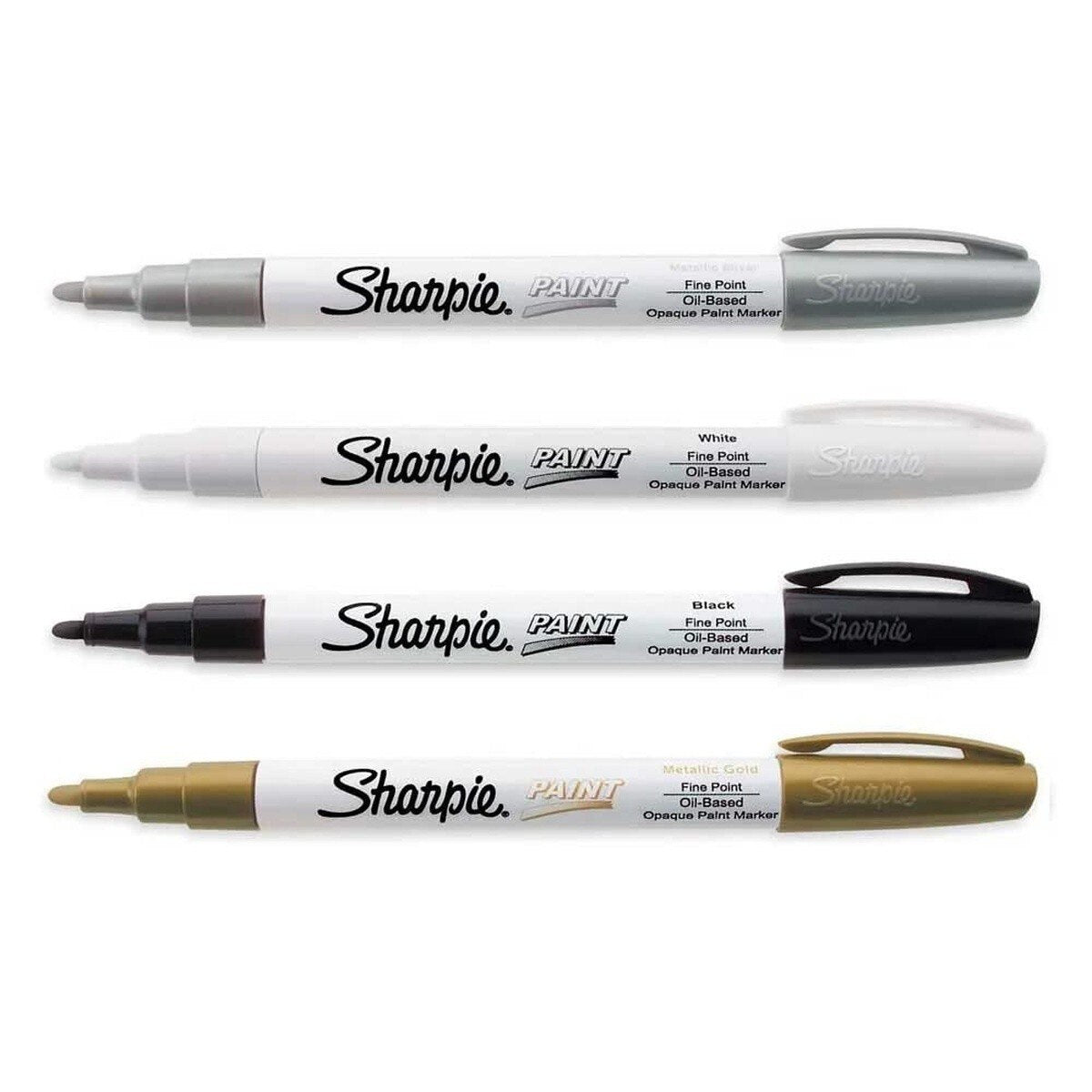 Sanford 1874889 Sharpie Oil Based Fine Point Metallic Silver Paint Marker - 3