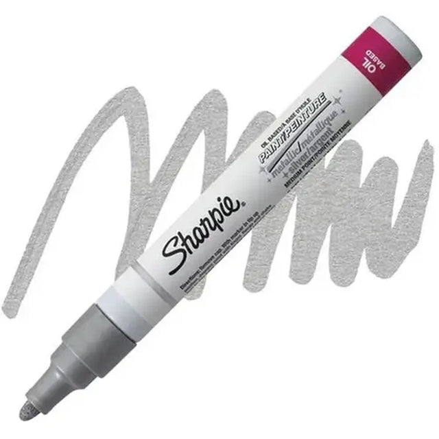 Sanford 1875050 Sharpie Silver Oil-Based Paint Marker Medium Point