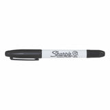 Sanford 32001B Sharpie Twin Tip Permanent Marker Black Fine and Ultra Fine Tips