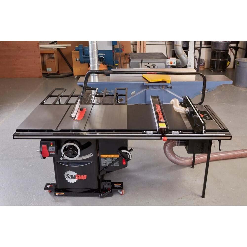 SawStop ICS73230-ATGI36 Industrial Cabinet Saw, 10 Inch, 7.5HP 3-Phase 230V with 36 Inch T-Glide Advance Rip Fence, Rails & Extension Table - 2