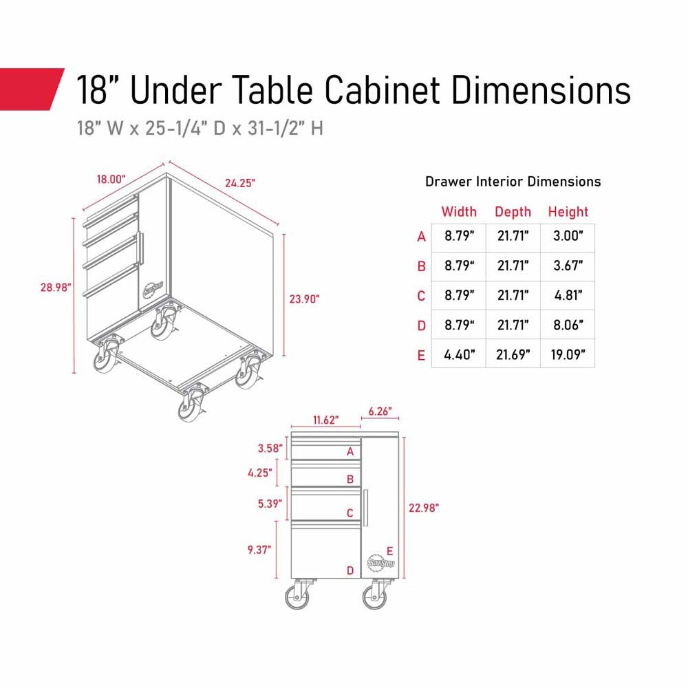 SawStop TSA-UTC18 18" Under Table Cabinet - 5