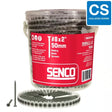 Senco 08D200W 8 x 2 in. Coarse Galvanized Square Drive Collated Deck Screw (1000 Pack)
