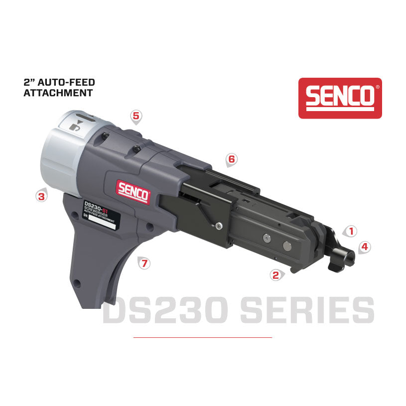 Senco DS230-D1 9Z0011N 2" Auto-Feed Screwdriver Attachments for DeWalt - 2