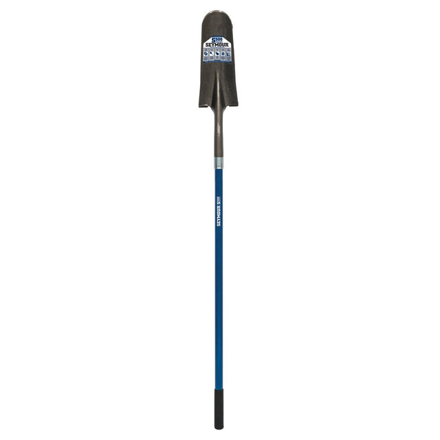 Seymour 49456 14 Gauge Drain Spade Shovel with 14" Head and 47" Fiberglass Handle