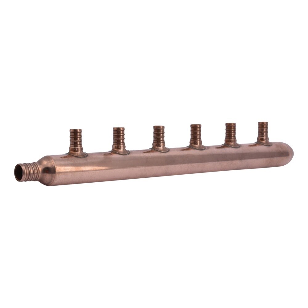 SharkBite 22787 6 Port PEX Multi-Port Closed Tee 3/4 in. Inlet x 1/2 in. Outlet