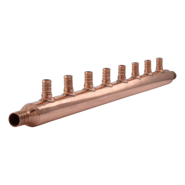 SharkBite 22790 3/4 in. Inlet x 1/2 in. Outlet Copper 8 Port Open PEX Manifold Fitting